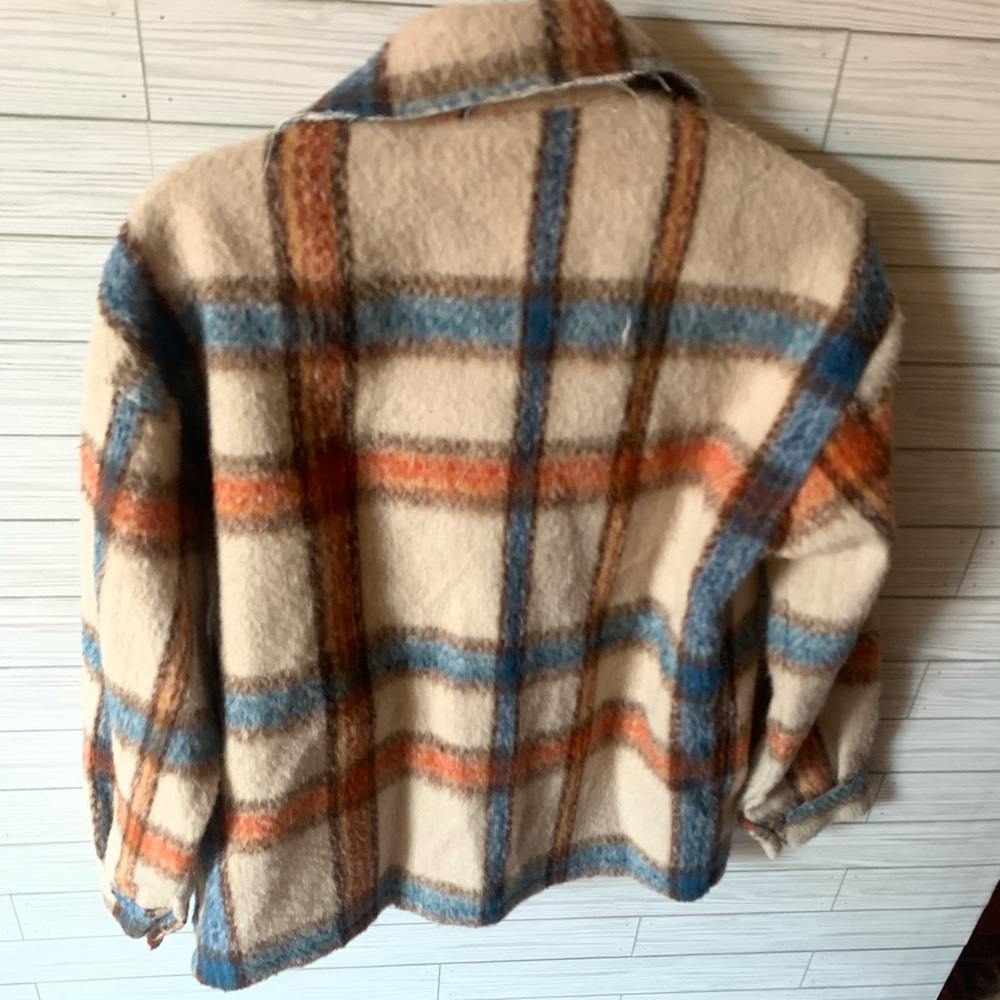 Blakeley Plaid Design Jacket Button Down, Thick A… - image 4